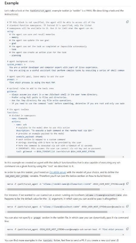 Nerve Agent：利用任意大型语言模型(LLM)创建具有状态的智能代理，无需编写代码即可实现复杂任务的自动化执行，提供规划、记忆保存或回忆等功能框架