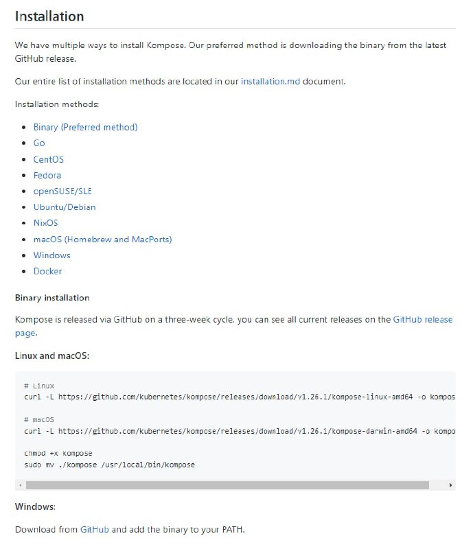 kompose是一个帮助熟悉 docker-compose 的用户迁移到Kubernetes的工具