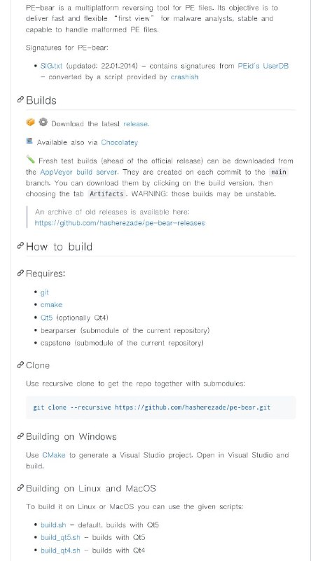 pe-bear：界面友好的PE文件逆向工具 GitHub | #工具