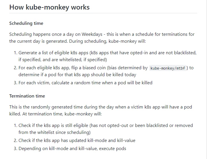 kube-monkey 是 Netflix 的 Chaos Monkey 用于 Kubernetes 集群的实现