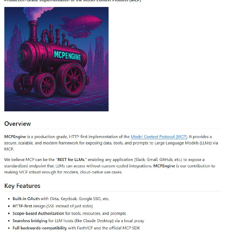 MCPEngine：为企业级应用提供强大的模型上下文协议（MCP）实现，让LLM集成变得轻而易举