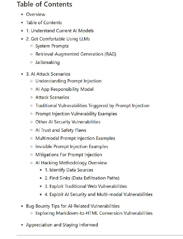 最全面的AI应用安全攻击指南，涵盖了对当前 AI 模型的理解、如何使用和操控它们，以及详细的 AI 攻击场景