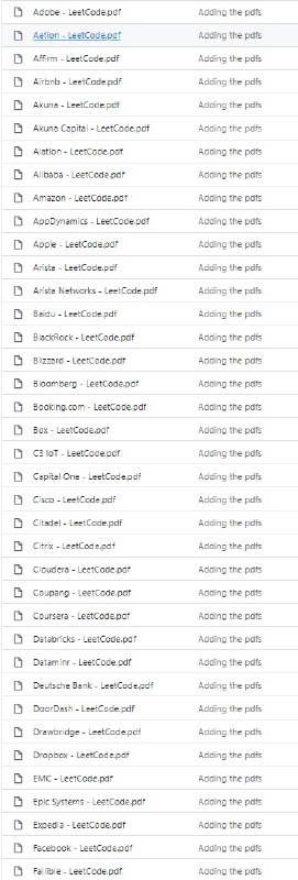 一名卡内基梅隆大学硕士生开源的 GitHub 项目：LeetCode company wise questions，把众多知名大厂的 #LeetCode 题目整合到一起，并打包成了 PDF，便于大家学习一名卡内基梅隆大学硕士生开源的 GitHub 项目：LeetCode company wise questions，把众多知名大厂的 #LeetCode 题目整合到一起，并打包成了 PDF，便于大家学习