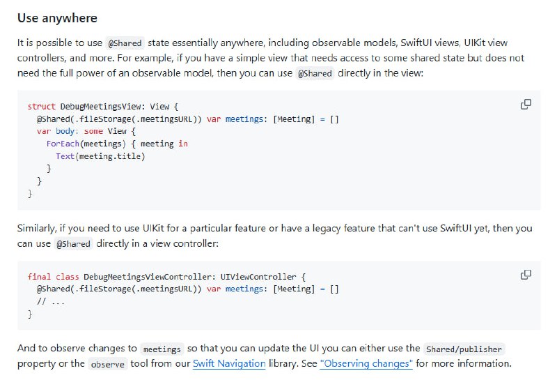 Swift-Sharing：一个用极少代码就能实现数据持久化和共享的通用解决方案
