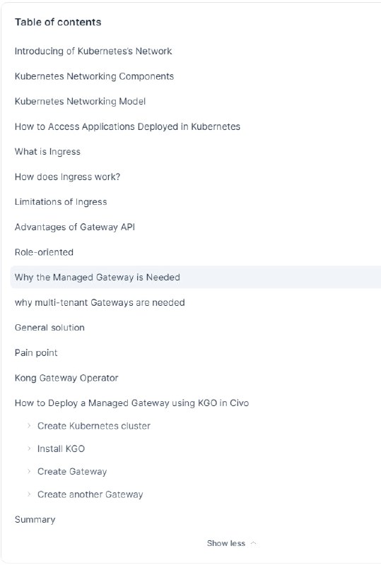 技术博客（英文）：Kubernetes 网络和多租户网关终极指南 | #指南文章详细介绍了 Kubernetes 网络和多租户网关的最终指南，涵盖了 Kubernetes 网络的基础知识、组件、模型、以及如何访问部署在 Kubernetes 中的应用程序，详细探讨了 Ingress 的工作原理、局限性以及为什么需要 Gateway API
