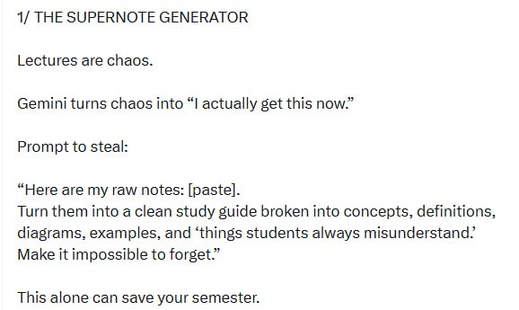 3条关键提示词帮你用Gemini轻松掌控学习，告别混乱笔记和难啃教材