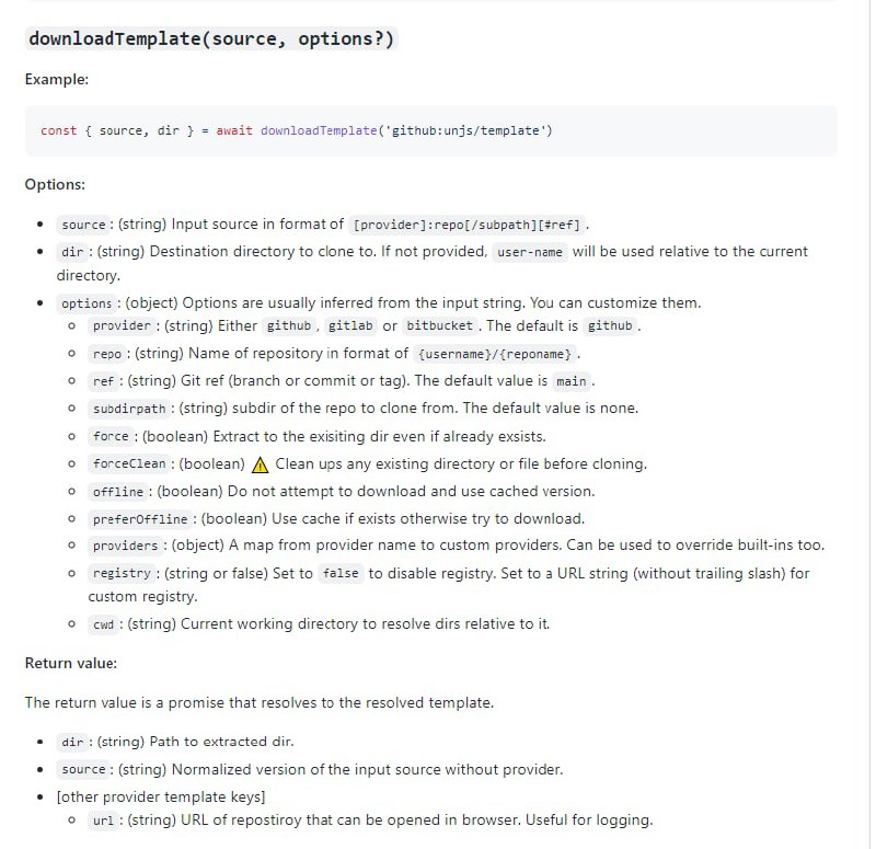 Git库命令行下载工具—-giget特征开箱即用地支持流行的 git 提供程序（GitHub、GitLab 和 Bitbucket）