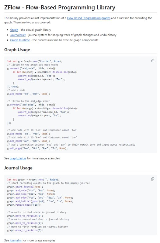 ZFlow：基于流程的低代码/无代码工作流和机器人流程自动化库，提供Rust实现的流程图和执行图的运行时环境