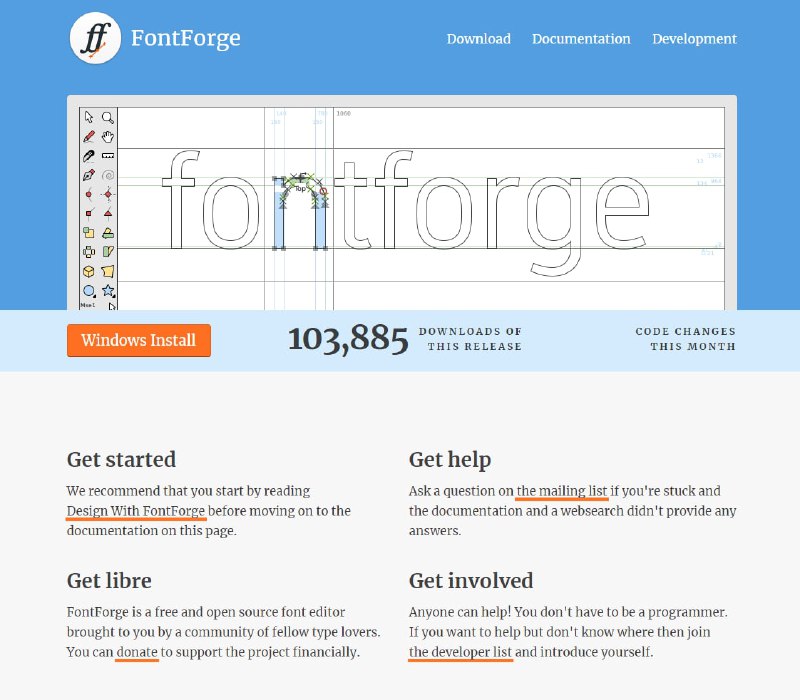 GitHub 上一个开源的跨平台字体编辑器：FontForge，可用于创建、编辑、转换其它多种格式的字体