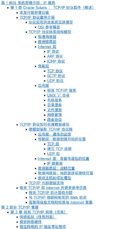系统管理指南：IP 服务Oracle的官方文档，有大量的网络基础知识