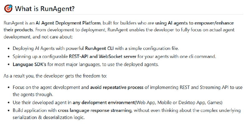 RunAgent：跨语言无缝部署 AI Agent 的通用平台，打破开发语言壁垒，实现一次编写、全场景调用