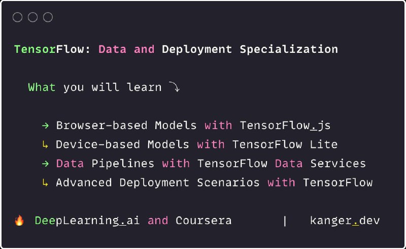 TensorFlow 是一个最先进的开源框架，可简化高级分析应用程序的开发和执行