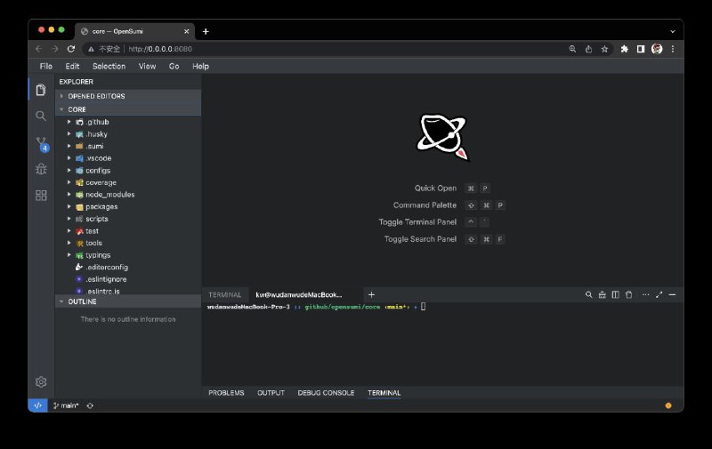 OpenSumi：帮助快速搭建CloudIDE及桌面端IDE产品的底层框架 英文版 中文版
