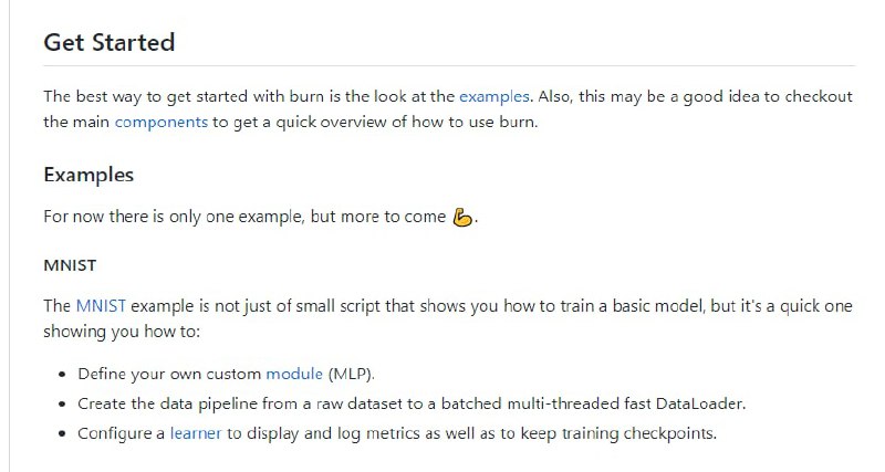 Rust写的深度学习框架该库旨在成为一个完整的深度学习框架，具有用 Rust 编写的极大灵活性