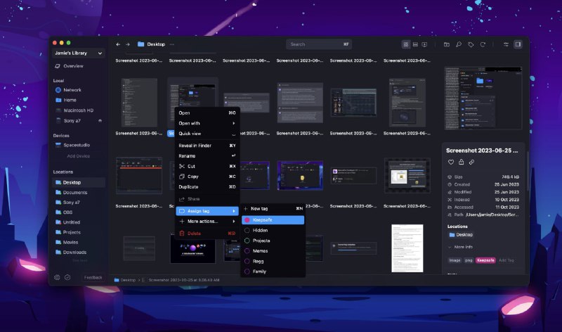 一款颜值颇高且功能丰富的跨平台文件管理器基于 Rust 开发，提供安全且直观的文件管理体验，能够结合云端储存和离线硬盘的存储容量和处理能力，打造个人分布式云