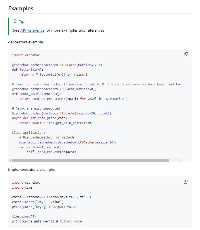 cachebox：用Rust编写的最快Python缓存库，提供高性能的内存缓存操作，显著提升应用速度