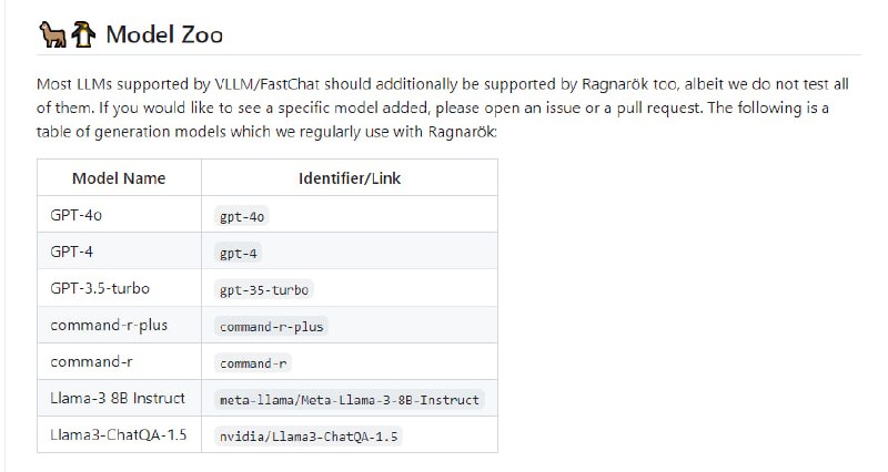 Ragnarök：检索增强型生成模型的竞技场，支持多种大型语言模型，提供丰富的命令行工具与文档，适用于TREC 2024检索增强型生成赛道