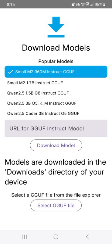 SmolChat-Android：一款在安卓设备上本地运行小型语言模型的应用，让用户能够与智能模型进行互动，无需联网即可享受个性化对话体验SmolChat-Android：一款在安卓设备上本地运行小型语言模型的应用，让用户能够与智能模型进行互动，无需联网即可享受个性化对话体验