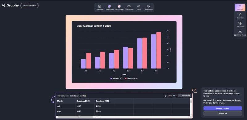 Graphy | #工具这个网站使用来美化图表的