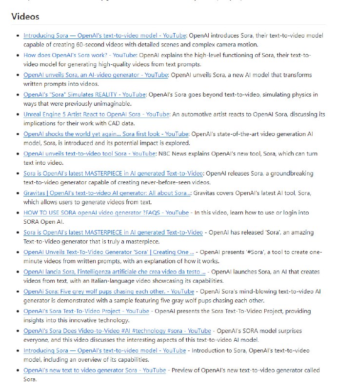 OpenAI Sora相关资源列表 | Awesome Open AI SoraOpenAI Sora相关资源列表 | Awesome Open AI Sora