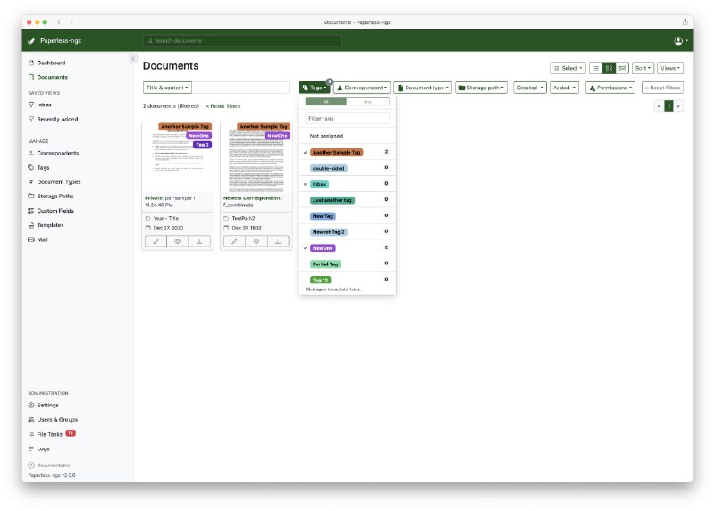 一款功能强大的文档管理系统 Paperless-ngx | #笔记工具 #工具它能够将你的纸质文档转换成在线可搜索的文档，并进行分类和索引，方便随时搜索查阅