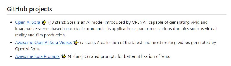 OpenAI Sora相关资源列表 | Awesome Open AI SoraOpenAI Sora相关资源列表 | Awesome Open AI Sora