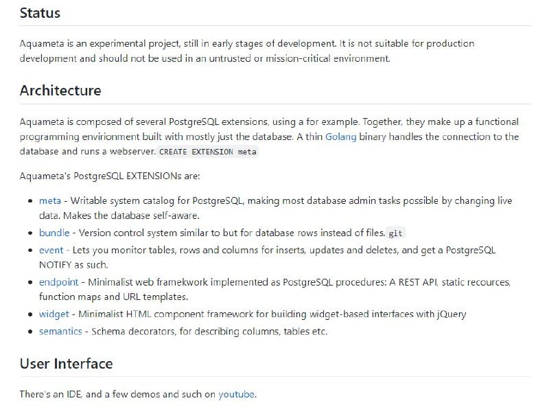 如何真正使用 Postgres 来处理所有事情？ ​​​|Aquameta v0.3如何真正使用 Postgres 来处理所有事情？ ​​​|Aquameta v0.3