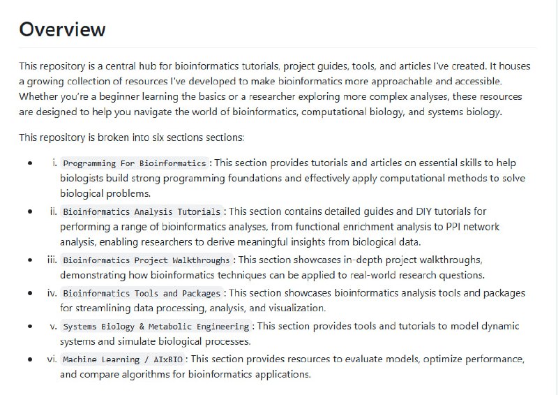 evanpeikon/Bioinformatics_Toolkit：生物信息学入门与进阶资源一站式合集，助力科研与教学全面升级：• 编程基础🧬：涵盖Python、Bash、R语言基础及数学教程，专为生物学家设计，强化计算思维，提升数据处理与分析能力