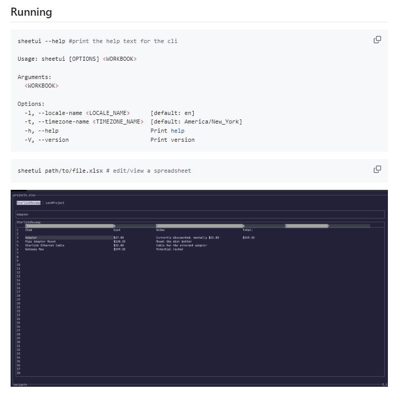 受vim和sci-im启发的命令行电子表格工具，使用Rust开发