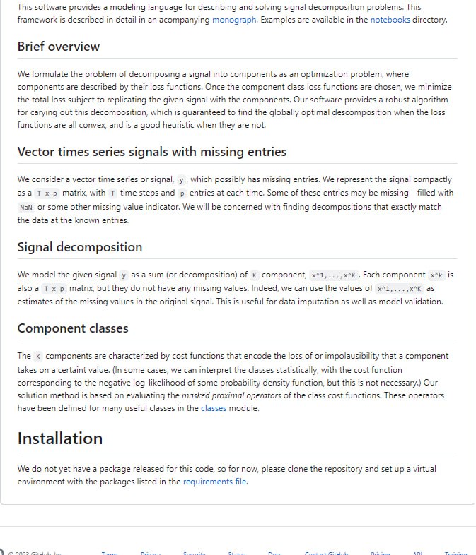 用于信号分解的建模语言框架