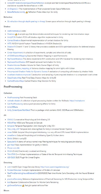OpenGraphic：图形引擎/游戏引擎开源资源列表OpenGraphic：图形引擎/游戏引擎开源资源列表