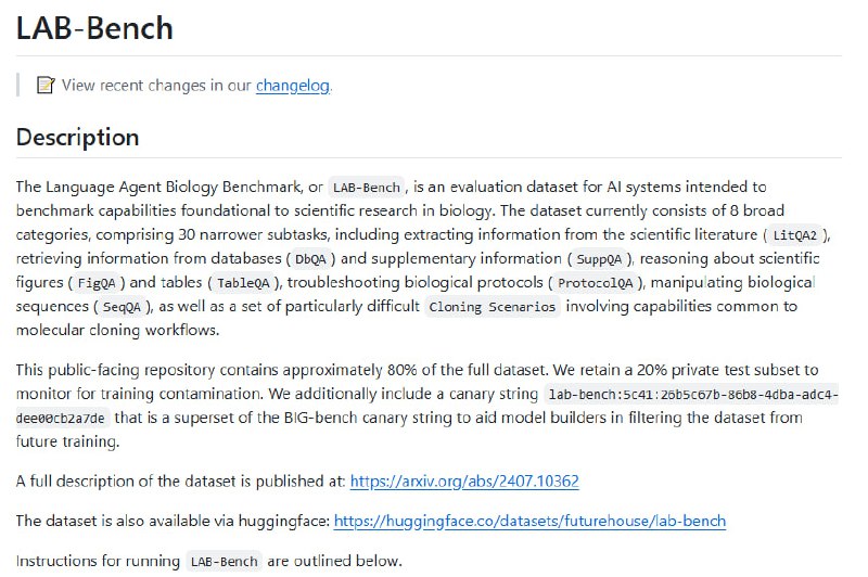 LAB-Bench：面向生物科学研究的 AI 能力基准评测数据集，助力科学智能的系统化验证与提升