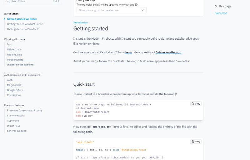 即时数据库：客户端实时数据库，简化构建实时和协作应用的开发过程，如Notion或Figmainstant | #数据库