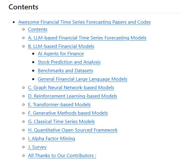 Awesome Financial Time Series Forecasting Papers and Codes：金融时间序列预测领域的资源库