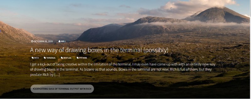 可能是一种在终端中绘制框的新方法