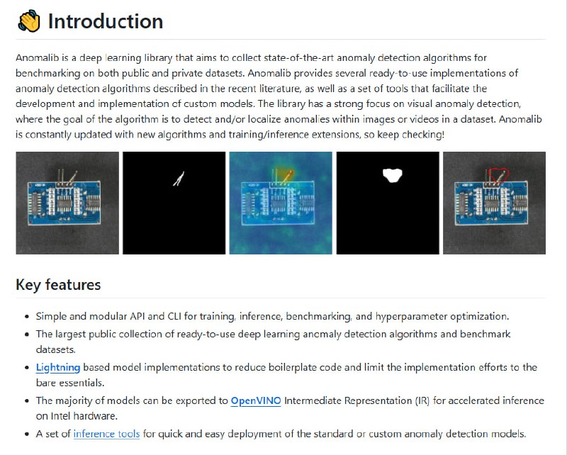 Anomalib：一款强大的异常检测库，助力开发者轻松实现从实验管理到边缘推理的全流程