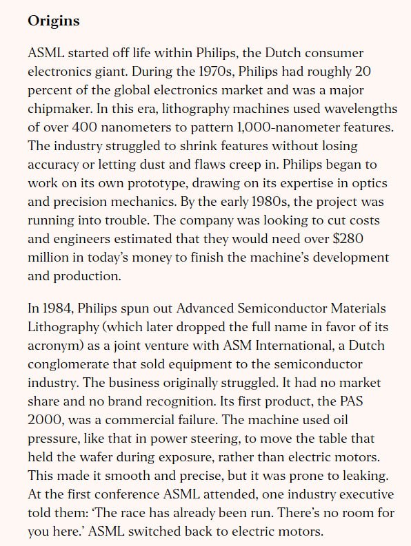 ASML 凭什么垄断光刻？真正的护城河从不是单一技术 | blog提要：ASML通过长达数十年的技术豪赌，成为了全球先进制程芯片的唯一守门人