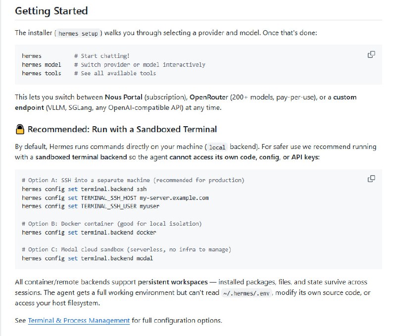 Hermes Agent：一个完全开源的AI智能代理，能安装在你的服务器上，自动连接Telegram、Discord、Slack、WhatsApp等多个聊天平台，成为你持续进化的个人助手