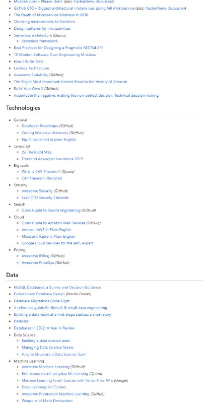 为CTO精心策划并提供意见的资源清单 | Awesome CTO为CTO精心策划并提供意见的资源清单 | Awesome CTO