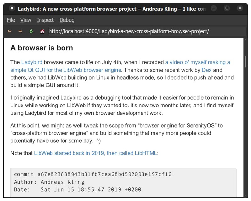 一个新的跨平台浏览器项目 | Ladybird一个新的跨平台浏览器项目 | Ladybird