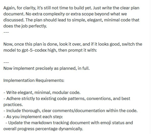 Matt Shumer分享了一套基于 OpenAI Codex 的工作流，它能实现比默认设置更复杂的功能，同时大大提升了代码的可靠性和质量，有效避免了范围蔓延