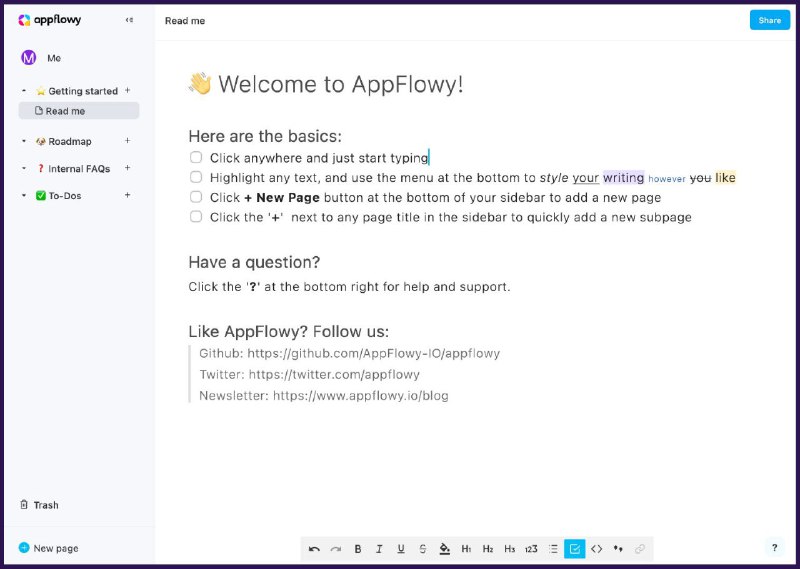 #Notion #替代品 AppFlowy.IO，完成了个人笔记 - 知识库 - 任务管理的功能结合