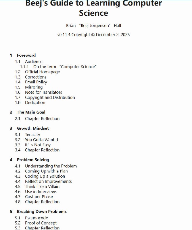 Beej's Guide to Learning Computer Science| #指南 #计算机科学Beej系列的入门教程口碑都很好