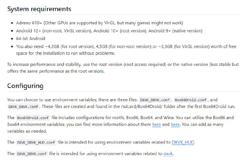 Box64Droid：在Android上运行x86_64应用程序，支持Box64、Box86、Wine Stable 8.0、DXVK、D8VK，原为Box4Droid的Box64分支