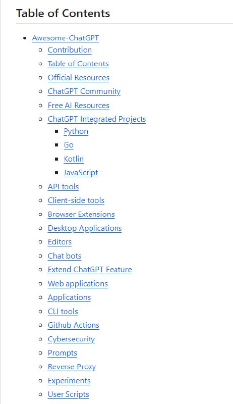 Awesome-ChatGPT：关于ChatGPT的资源集合，包括了各种工具、文档、应用和使用案例Awesome-ChatGPT：关于ChatGPT的资源集合，包括了各种工具、文档、应用和使用案例