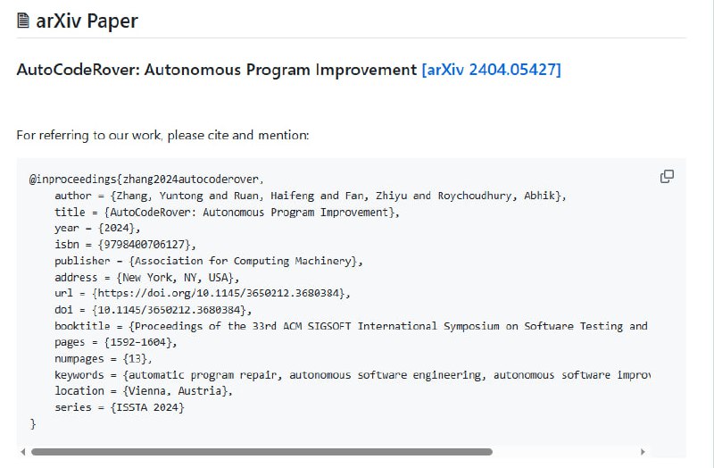 AutoCodeRover：面向自主程序改进的结构感知软件工程师，显著提升自动修复效率