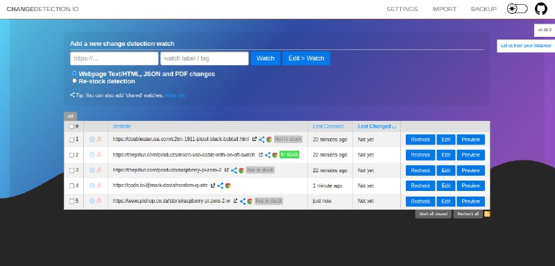 开源的网站（网页）变更检测工具检测网站内容更改并执行有意义的操作 - 通过 Discord、电子邮件、Slack、Telegram、API 调用等触发通知