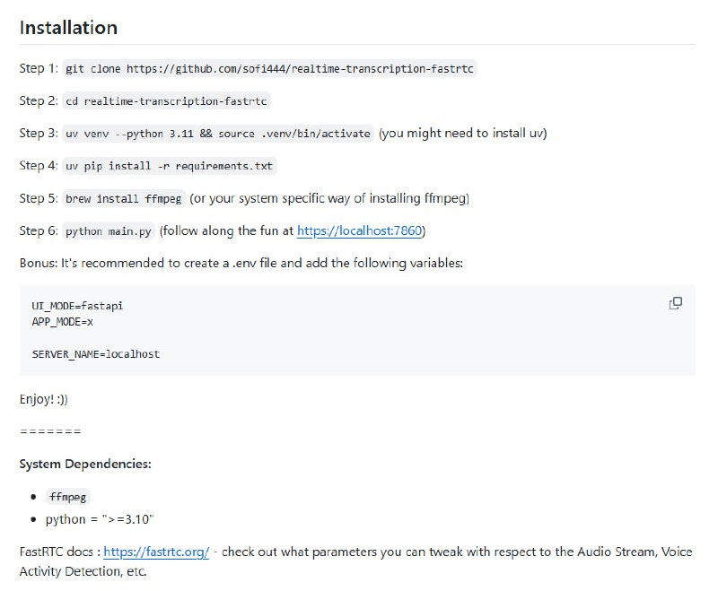 Real Time Speech Transcription with FastRTC：实时语音转录，让语音秒变文字
