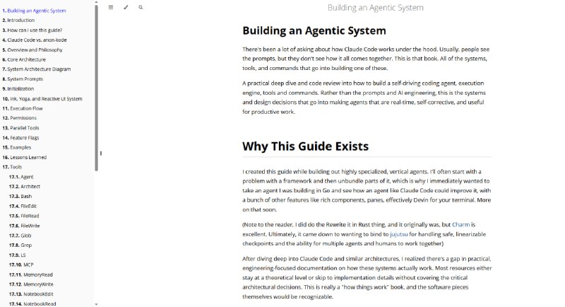 Building an Agentic System：深入解析如何构建像Claude Code这样的智能Agent系统，为开发者提供实用的架构模式