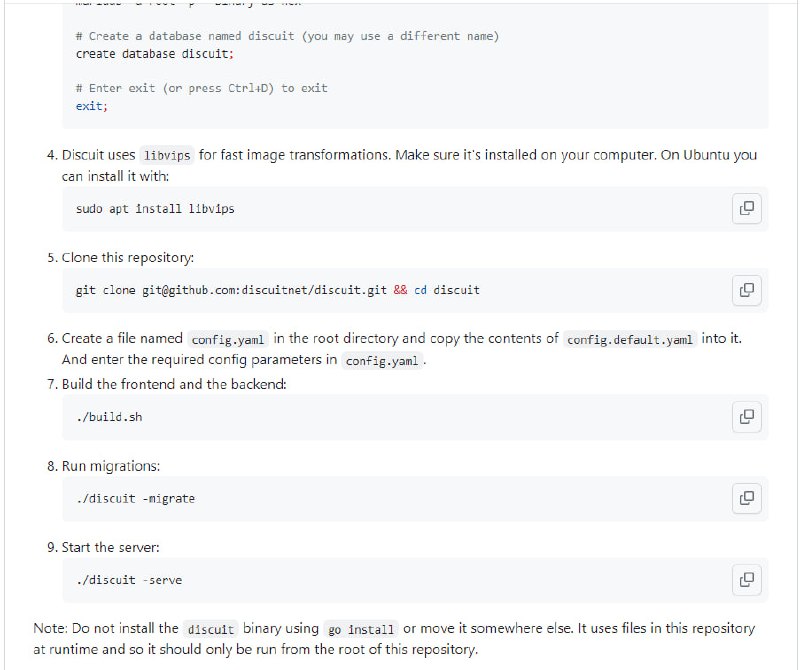 discuit：一个 Reddit 社区的开源替代品 | #替代品后端用Go构建，前端是React应用程序； MariaDB 用作主要数据存储，Redis 用于临时数据（会话、缓存等）